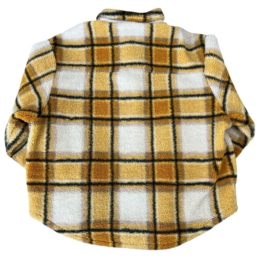 Sincerely Jules For Bandier Aspen Sherpa Jacket in Amber Plaid Shacket (Sz L) - Picture 4 of 11